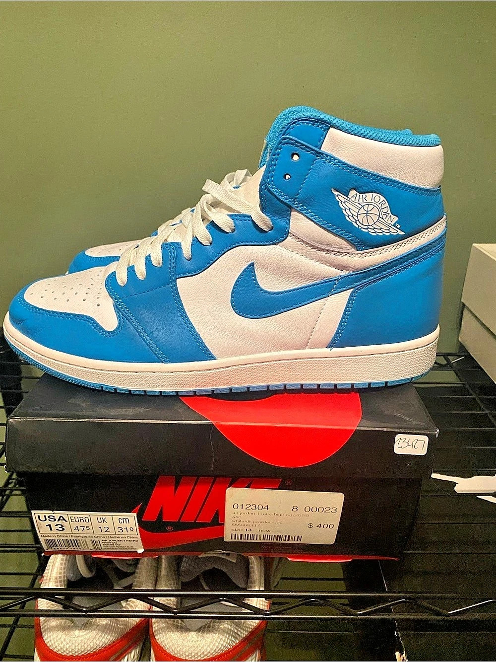 Nike Air Jordan 1 Retro High OG UNC (2015) US 13